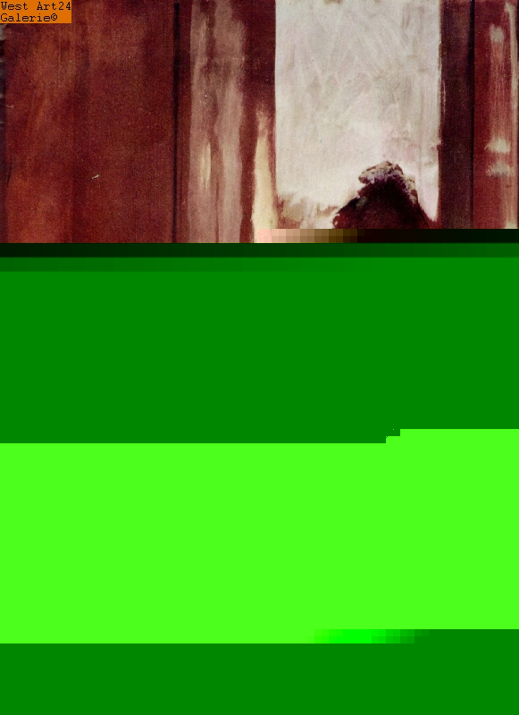 Frau am Fenster nach Degas Gemäldeimitation